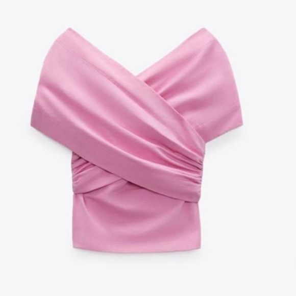 ZARA WRAP CROP TOP - Picture 2 of 3